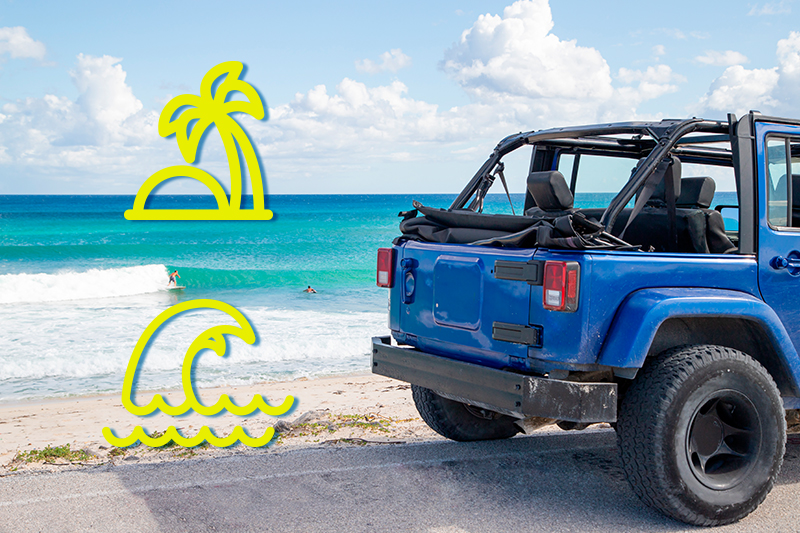 Renta un auto para explorar los paraísos del Caribe